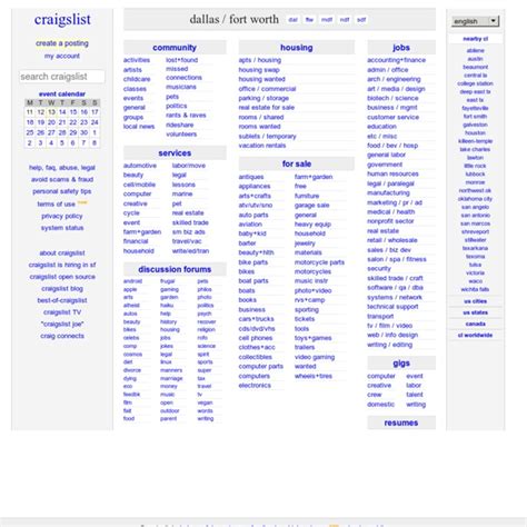 craigslist dallas fort worth